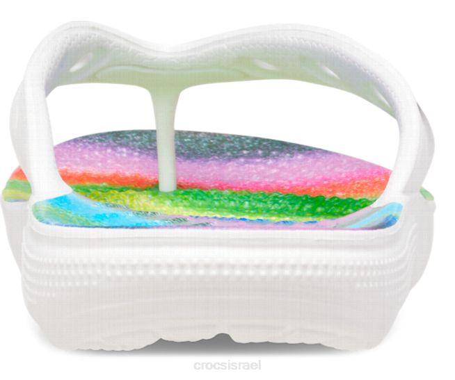 נעליים il Crocs נשים היפוך צבע ספריי קלאסי לבן/רב 2DZ4269