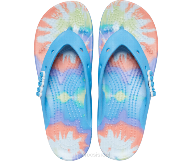 נעליים il Crocs נשים היפוך גרפי של עניבה פלטפורמה קלאסית חמצן/רב 2DZ4270