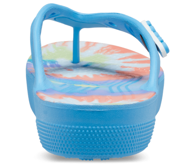 נעליים il Crocs נשים היפוך גרפי של עניבה פלטפורמה קלאסית חמצן/רב 2DZ4270