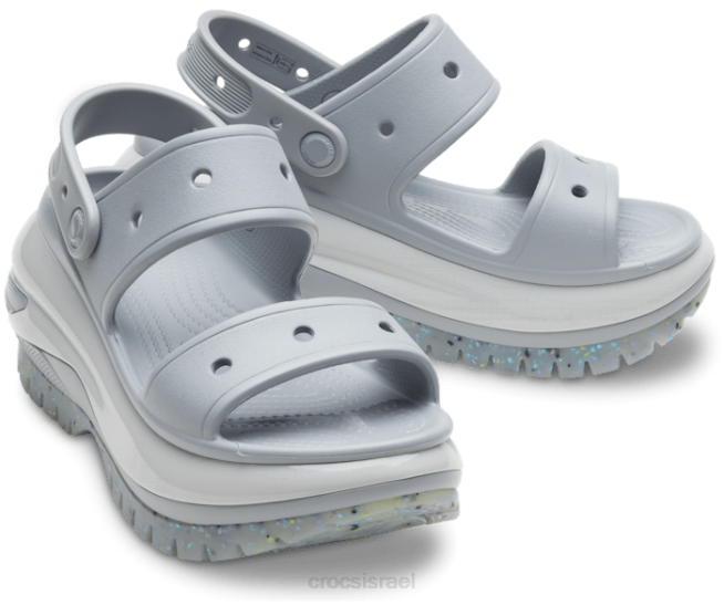 נעליים il Crocs נשים סנדל מגה קראש אפור בהיר 2DZ4274