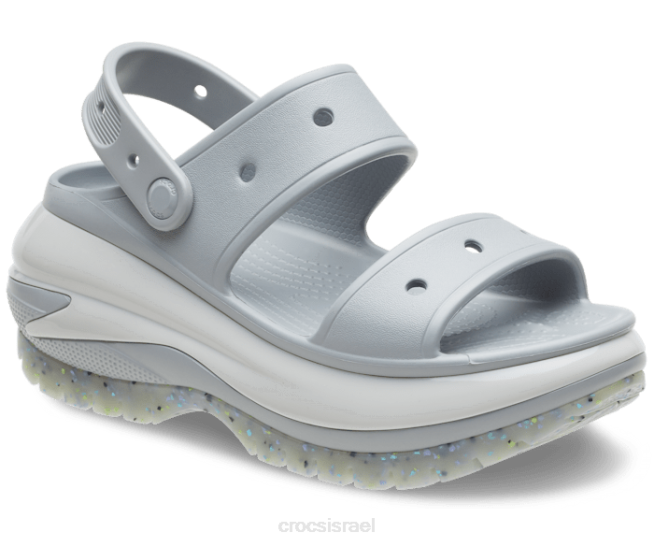 נעליים il Crocs נשים סנדל מגה קראש אפור בהיר 2DZ4274