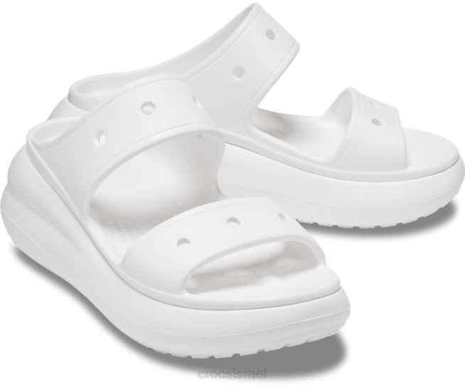 נעליים il Crocs נשים סנדל ריסוק לבן 2DZ4294