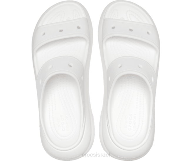 נעליים il Crocs נשים סנדל ריסוק לבן 2DZ4294
