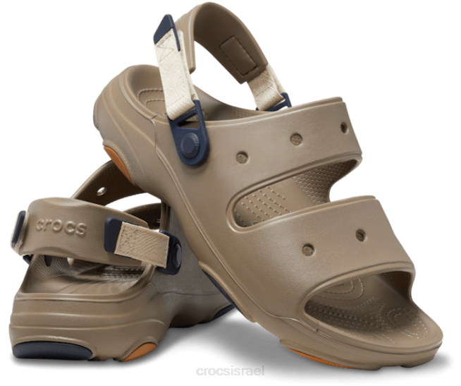 נעליים il Crocs גברים סנדל לכל שטח חאקי/מולטי 2DZ4307