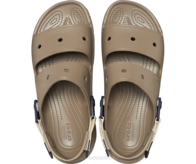 נעליים il Crocs גברים סנדל לכל שטח חאקי/מולטי 2DZ4307