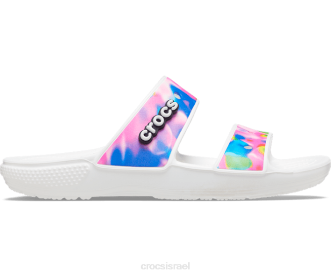 נעליים il Crocs נשים סנדל סולארי קלאסי לבן/ורוד 2DZ4310