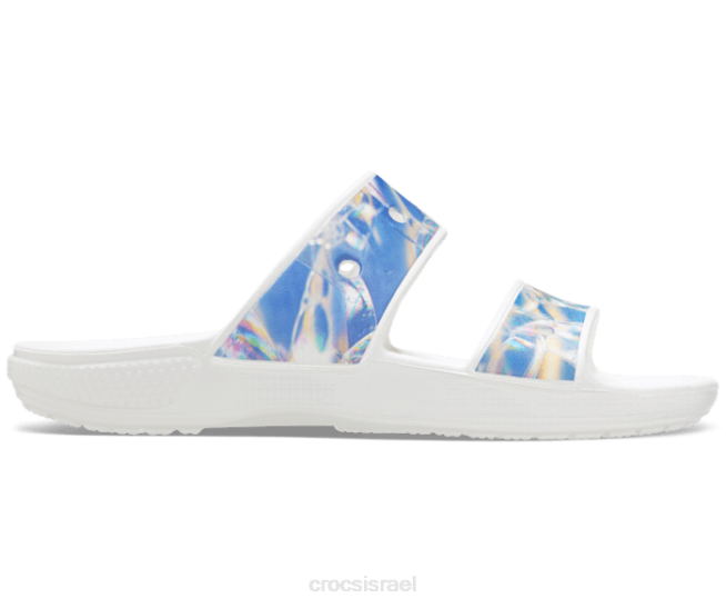 נעליים il Crocs נשים סנדל היפר-אמיתי קלאסי רב/לבן 2DZ4315