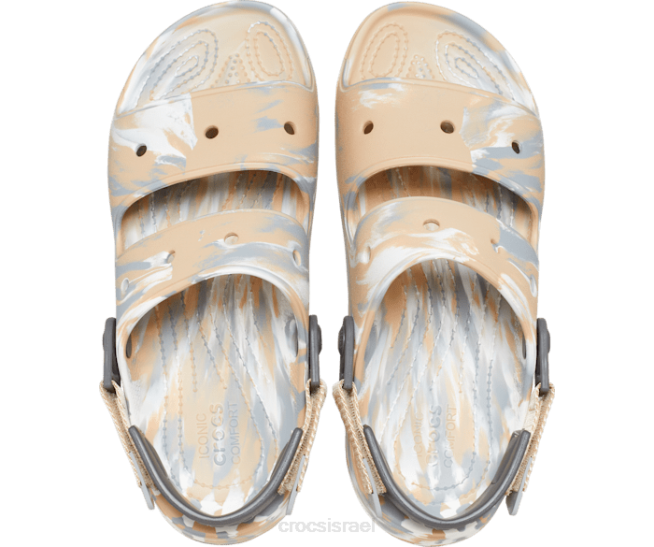 נעליים il Crocs נשים סנדל שיש לכל שטח צ'אי/מולטי 2DZ4317