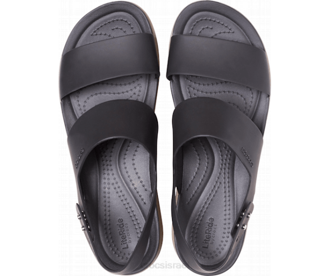 נעליים il Crocs נשים טריז נמוך ברוקלין שחור/פטרייה 2DZ4325