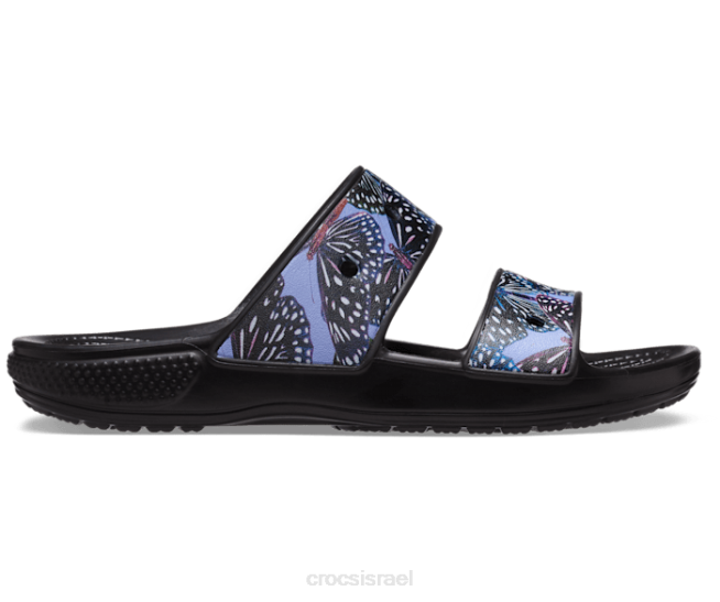 נעליים il Crocs נשים סנדל פרפר קלאסי שחור/רב 2DZ4328