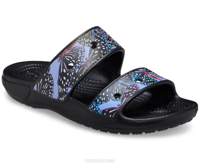 נעליים il Crocs נשים סנדל פרפר קלאסי שחור/רב 2DZ4328