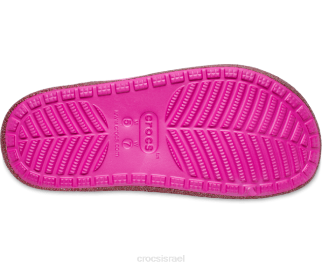 נעליים il Crocs נשים סנדל לב נוצץ ורוד ורוד קלאסי מיץ 2DZ4329