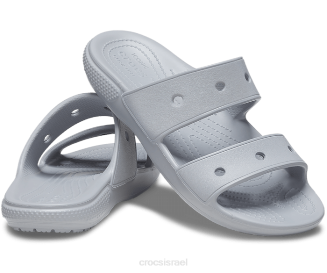 נעליים il Crocs נשים סנדל קלאסי אפור בהיר 2DZ4337