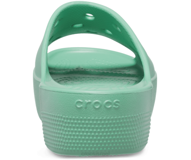 נעליים il Crocs נשים מגלשת פלטפורמה קלאסית אבן ירקן 2DZ4342