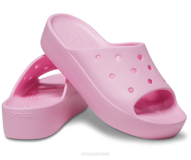 נעליים il Crocs נשים מגלשת פלטפורמה קלאסית פלָמִינגוֹ 2DZ4343