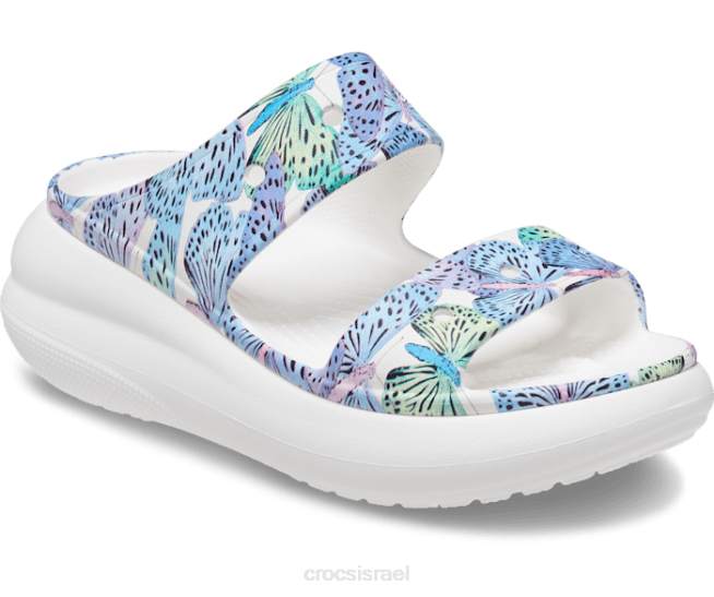 נעליים il Crocs נשים סנדל פרפר למחוץ לבן/רב 2DZ4348