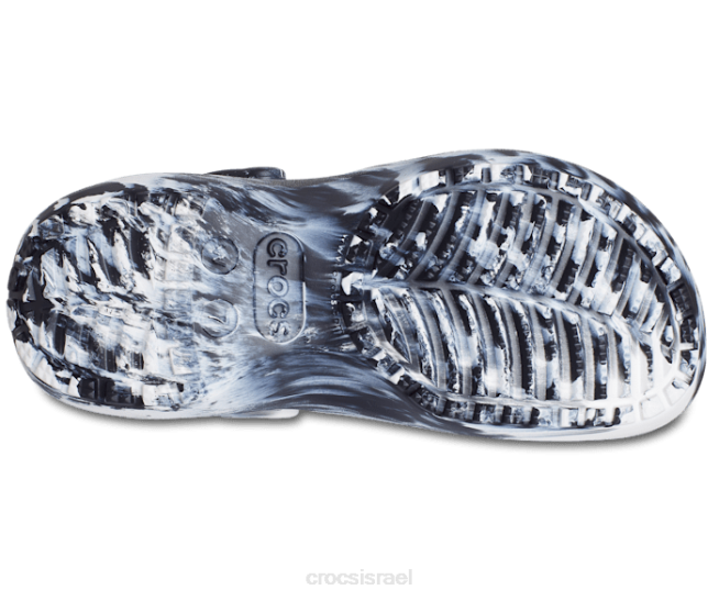 נעליים il Crocs נשים סתימה משישת פלטפורמה קלאסית לבן שחור 2DZ4362