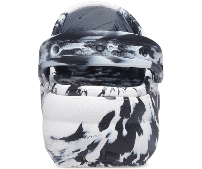 נעליים il Crocs נשים סתימה משישת פלטפורמה קלאסית לבן שחור 2DZ4362
