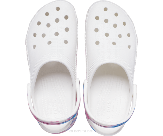 נעליים il Crocs נשים קבק חלומות פלטפורמה קלאסי לבן/רב 2DZ4370