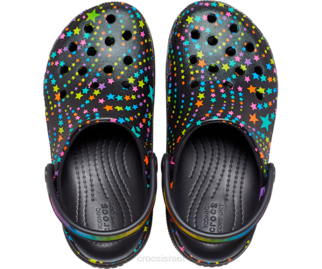 נעליים il Crocs ילדים חמוד קראש מסיבת ריקודים דיסקו שחור/רב 2DZ4371