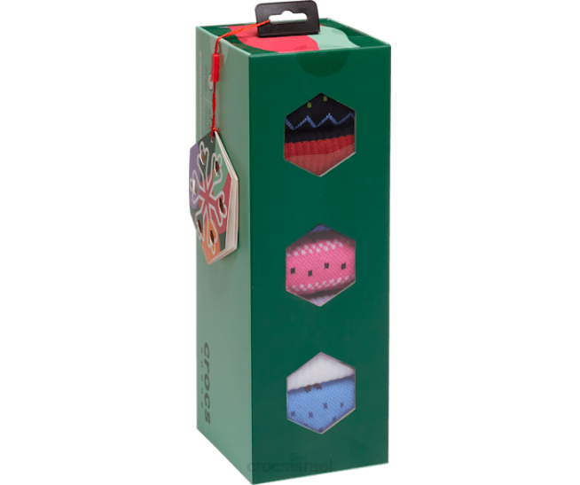 גרביים il Crocs לִשְׁנֵי הַמִינִים סט מתנה לחג גרביים רַב 2DZ4386