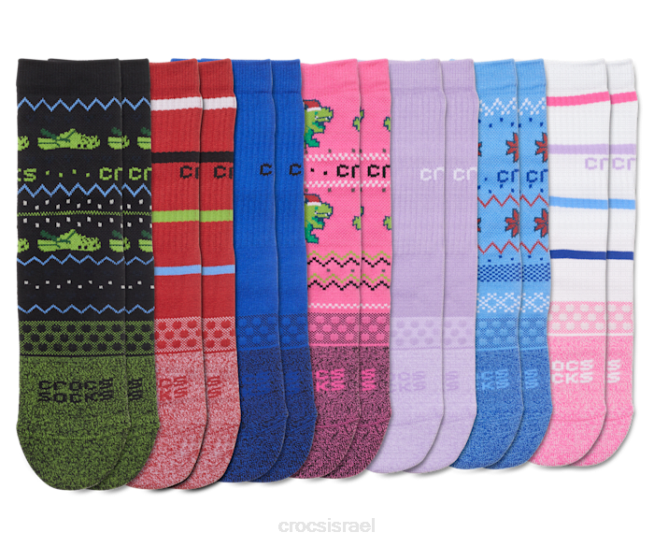 גרביים il Crocs לִשְׁנֵי הַמִינִים סט מתנה לחג גרביים רַב 2DZ4386