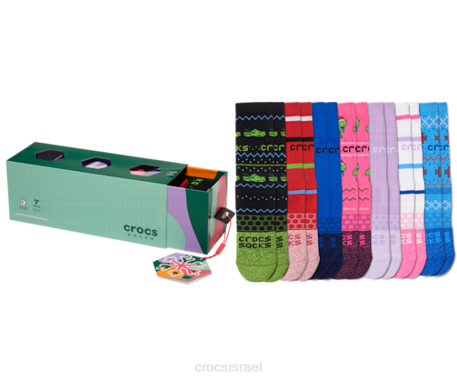 גרביים il Crocs לִשְׁנֵי הַמִינִים סט מתנה לחג גרביים רַב 2DZ4400