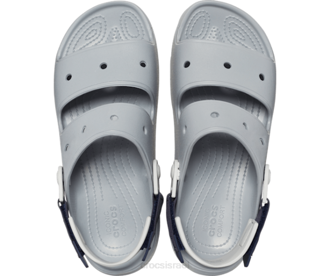 נעליים il Crocs גברים סנדל לכל שטח אפור בהיר 2DZ4425