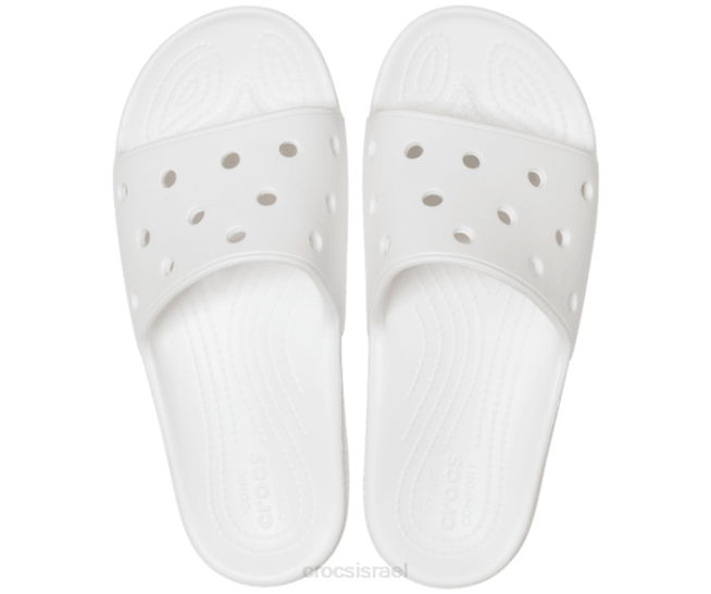 נעליים il Crocs גברים מגלשה קלאסית לבן 2DZ4439