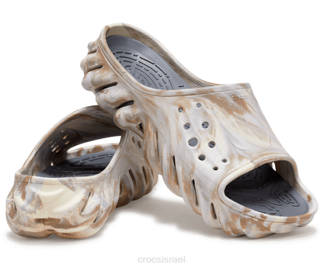 נעליים il Crocs גברים מגלשה משוישת הד עצם/רב 2DZ4463