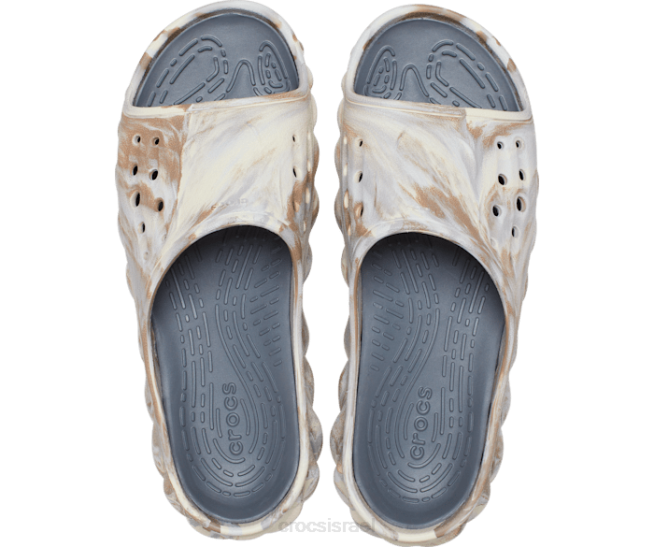 נעליים il Crocs גברים מגלשה משוישת הד עצם/רב 2DZ4463