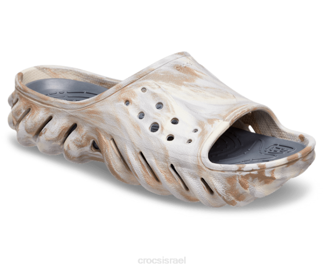 נעליים il Crocs גברים מגלשה משוישת הד עצם/רב 2DZ4463