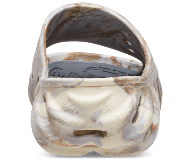 נעליים il Crocs גברים מגלשה משוישת הד עצם/רב 2DZ4463