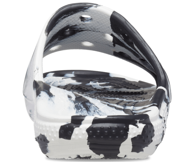 נעליים il Crocs גברים מגלשה קלאסית משיש לבן שחור 2DZ4464