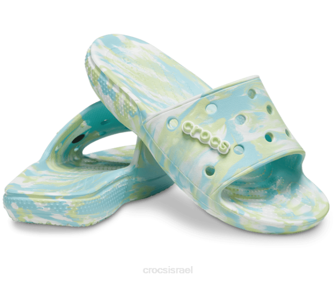 נעליים il Crocs גברים מגלשה קלאסית משיש מים טהורים/מולטי 2DZ4465