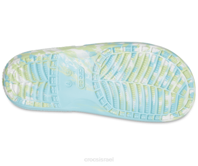 נעליים il Crocs גברים מגלשה קלאסית משיש מים טהורים/מולטי 2DZ4465