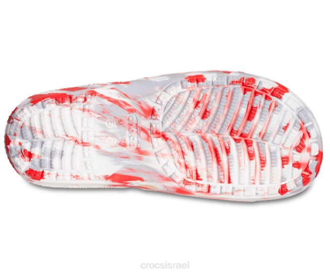 נעליים il Crocs גברים מגלשה קלאסית משיש להבה/לבן 2DZ4467