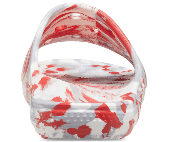 נעליים il Crocs גברים מגלשה קלאסית משיש להבה/לבן 2DZ4467