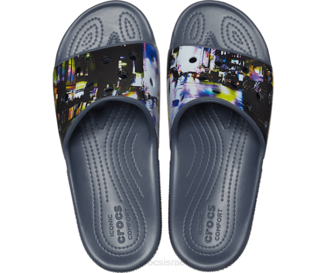 נעליים il Crocs גברים שקופית מטא סקייפ קלאסית שחור/רב 2DZ4468