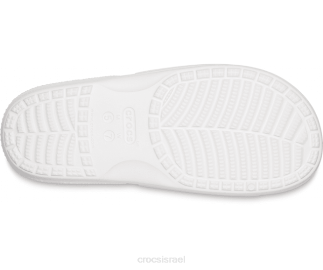 נעליים il Crocs גברים שקופית גרפית מעונבת קלאסית לבן/רב 2DZ4474