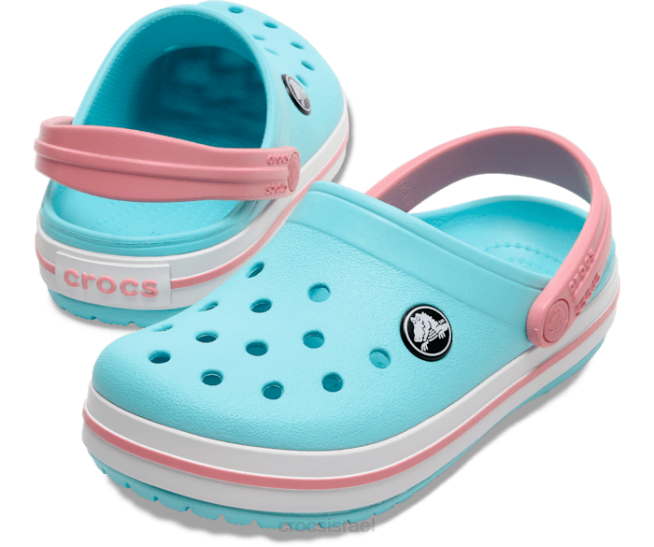 נעליים il Crocs ילדים סתימת רצועה קרח כחול/לבן 2DZ4527
