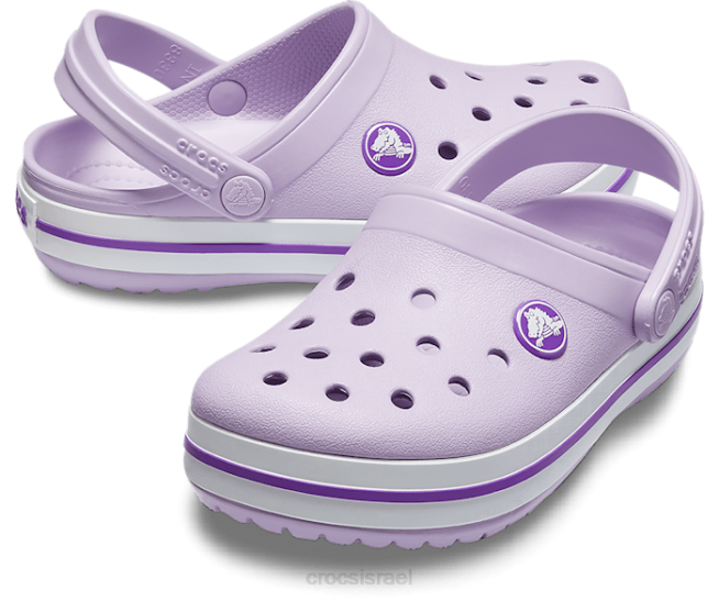 נעליים il Crocs ילדים סתימת רצועה סגול לבנדר/ניאון 2DZ4548
