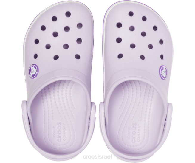 נעליים il Crocs ילדים סתימת רצועה סגול לבנדר/ניאון 2DZ4548