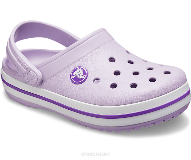 נעליים il Crocs ילדים סתימת רצועה סגול לבנדר/ניאון 2DZ4548