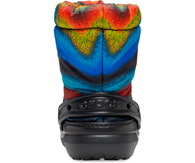 נעליים il Crocs ילדים מגף תרסיס צבעוני ניאו עם קווים קלאסיים שחור/רב 2DZ4560