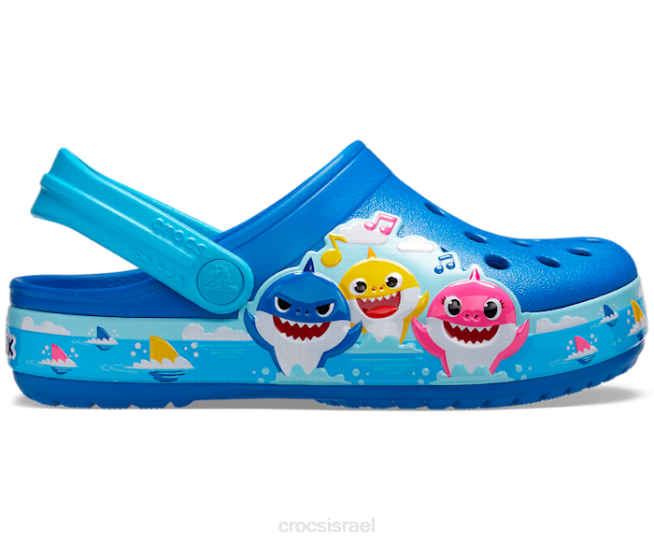 נעליים il Crocs ילדים כיף מעבדה סתימה להקת כריש תינוק קובלט בהיר 2DZ4567