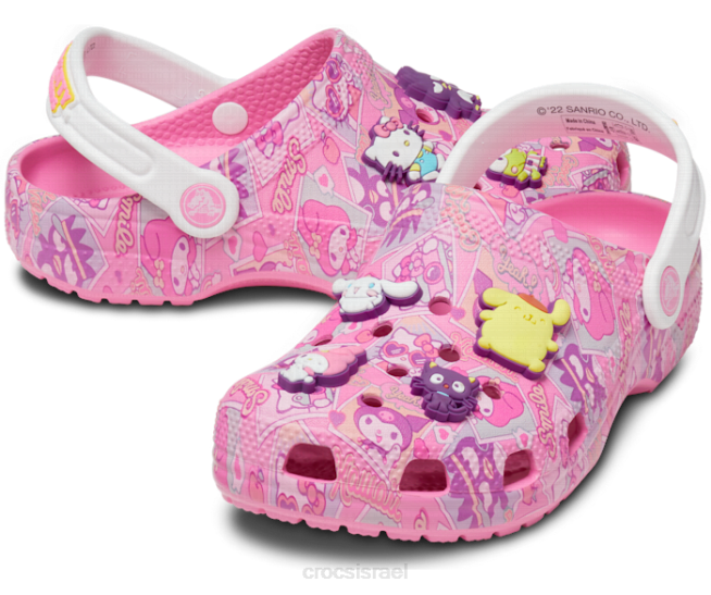 נעליים il Crocs ילדים קבקב קלאסי של הלו קיטי וחברים וָרוֹד 2DZ4570
