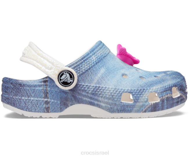 נעליים il Crocs ילדים קבק ג'ינס קלאסי לבן/רב 2DZ4575