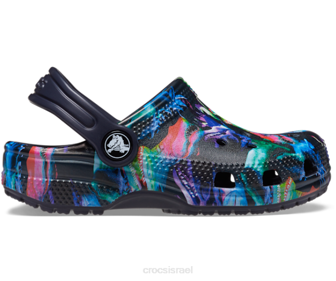 נעליים il Crocs ילדים קבק דינו קלאסי חיל הים/מולטי עמוק 2DZ4577