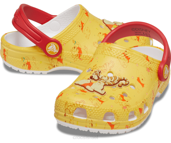 נעליים il Crocs ילדים קבקב פו הדב הקלאסי לבן/רב 2DZ4578